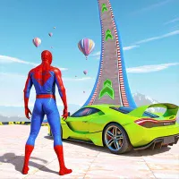 Superhero Car Stunt Mega Ramps